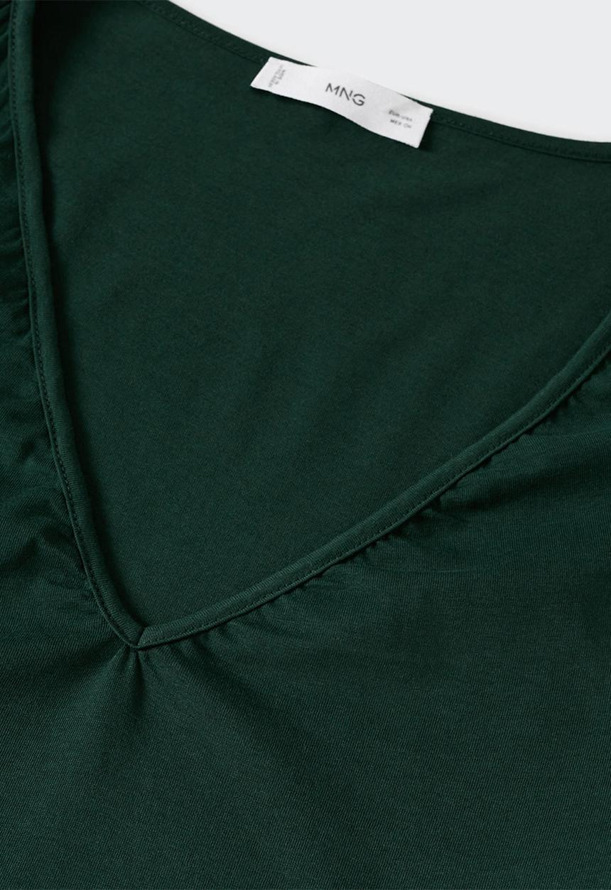 MANGO - T-shirt luna - dark green