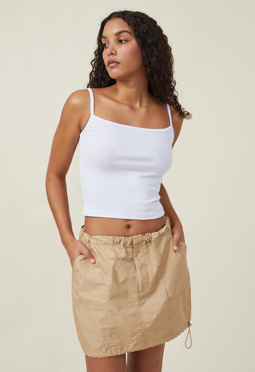 Cotton On - Jordan cargo mini skirt - sand