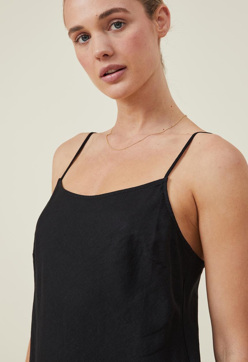 Cotton On - Haven slip midi dress - black