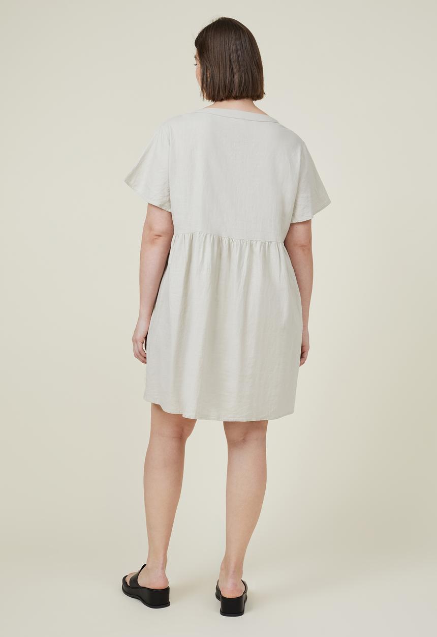 Cotton On - Curve woven mini dress - fawn