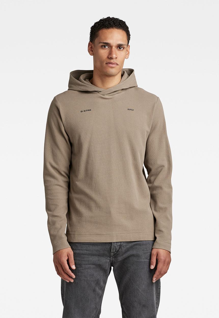G-STAR - Logo tape cb tweeter hoodie - dark lever