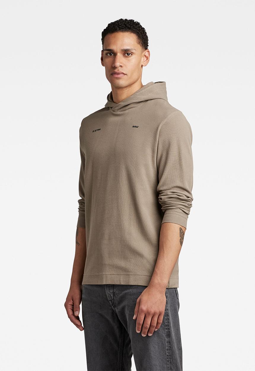 G-STAR - Logo tape cb tweeter hoodie - dark lever