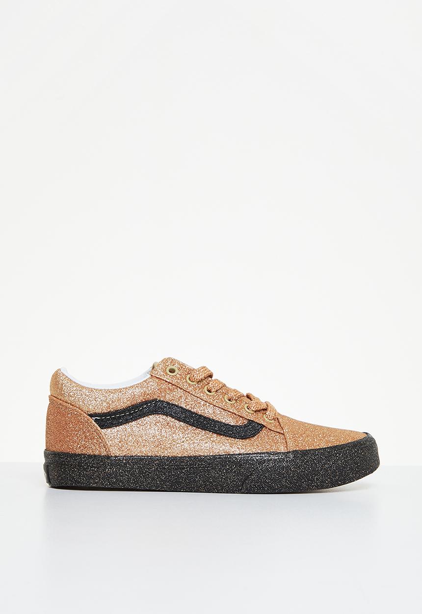 Vans - Jn old skool - party glitter black & gold