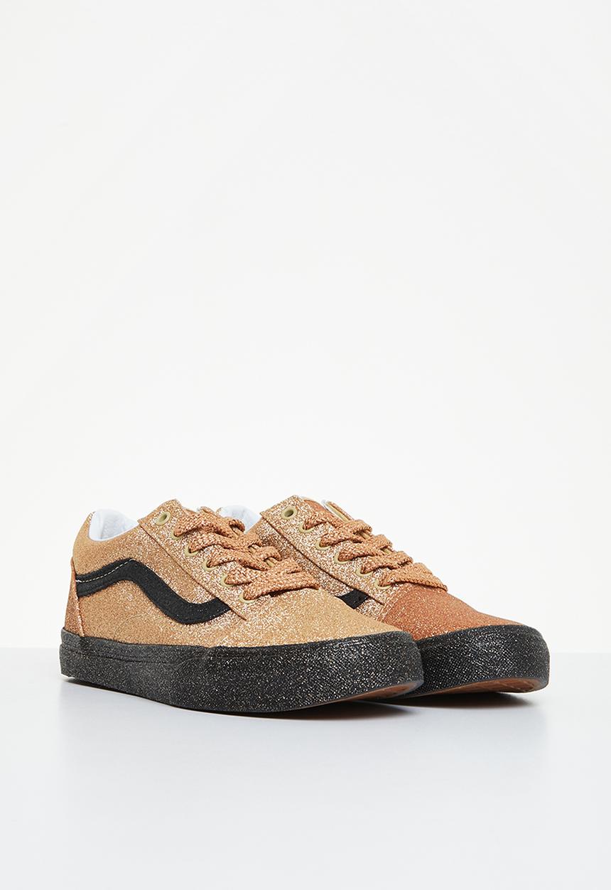 Vans - Jn old skool - party glitter black & gold