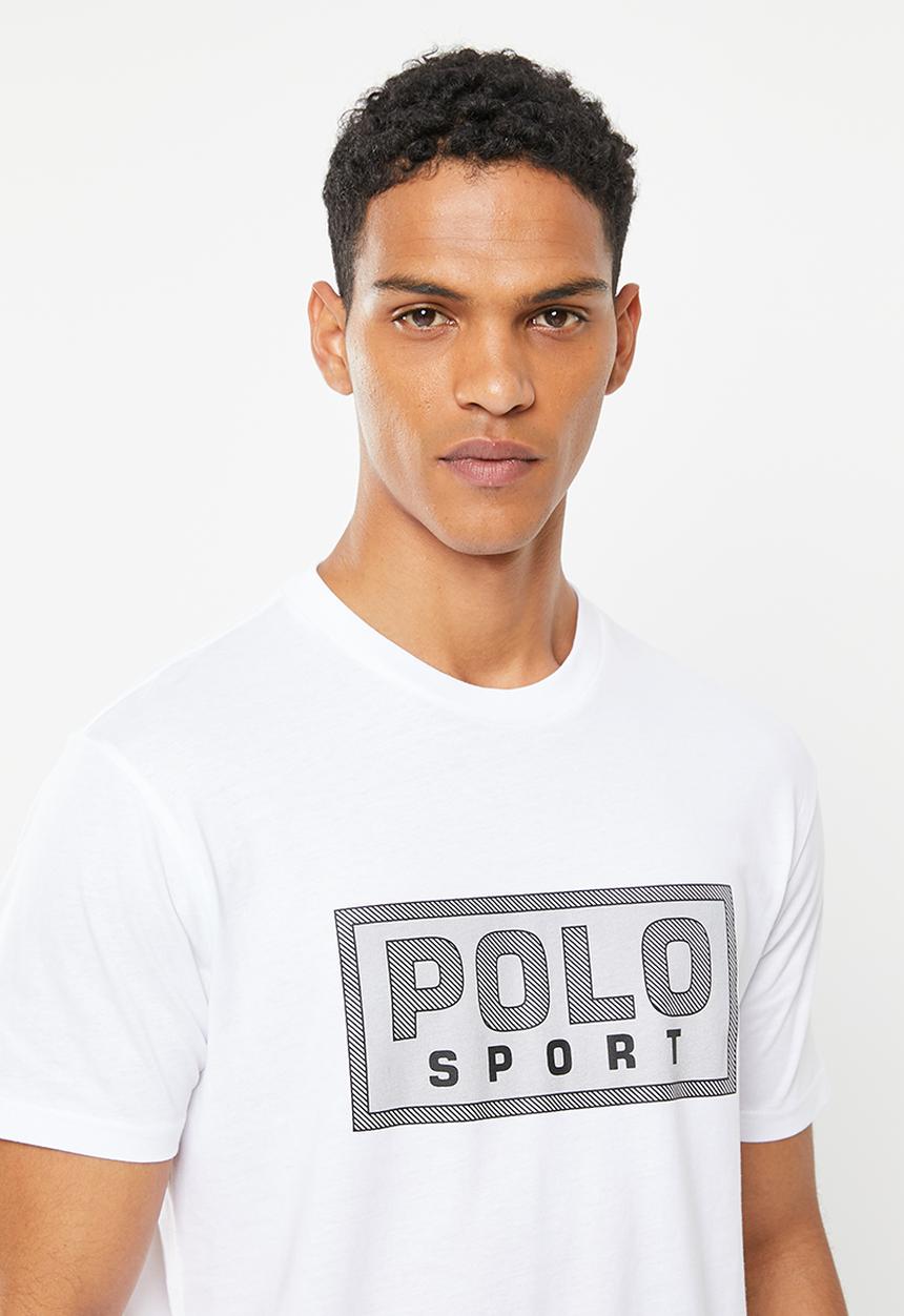 POLO - Men sport thomas block logo tee - white