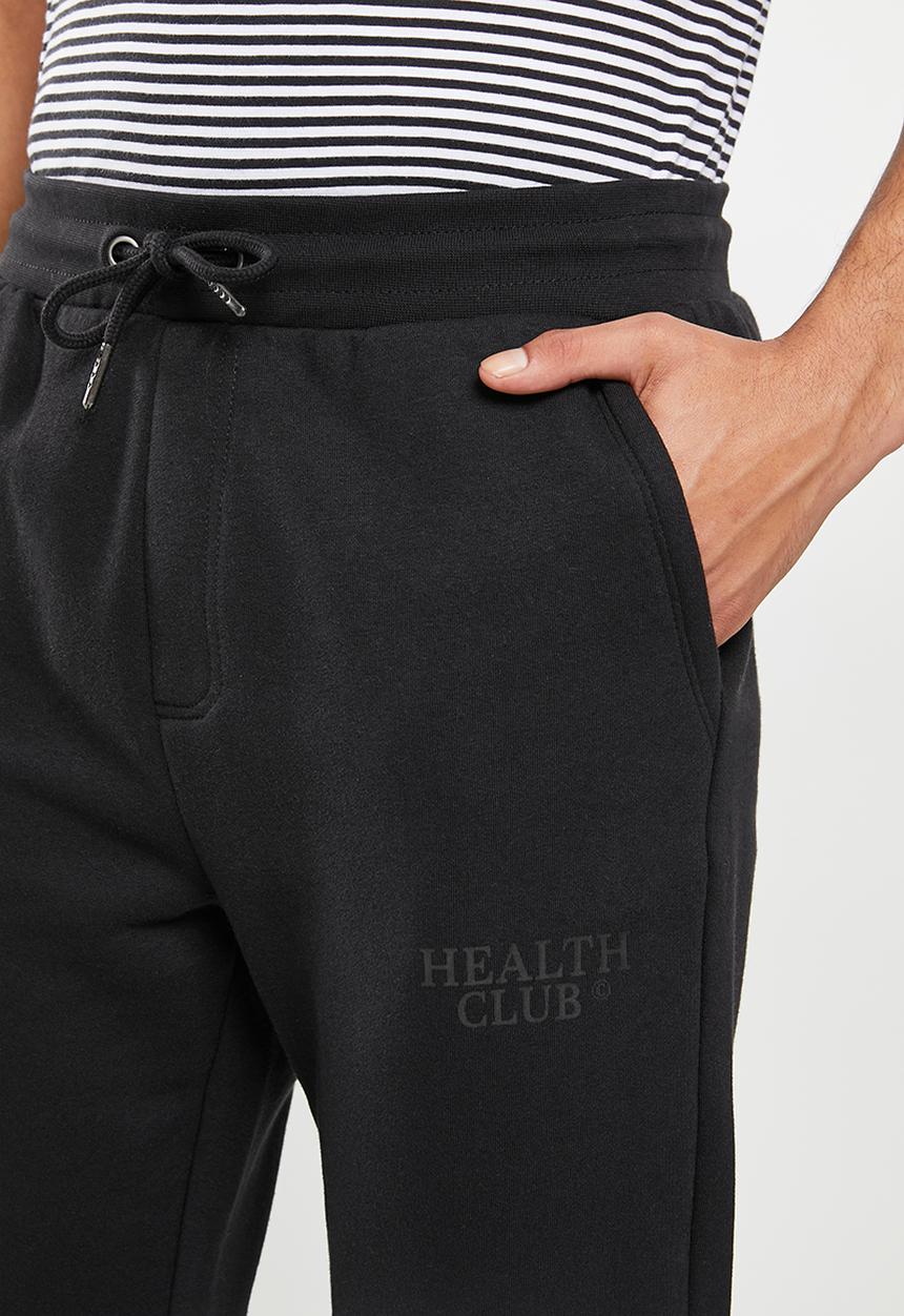 Only & Sons - Onstom reg club print pant 3096 sweat - black