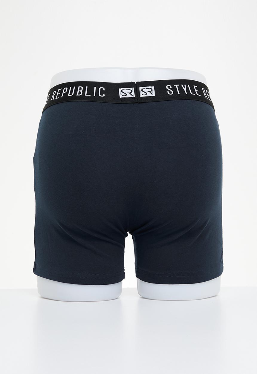 STYLE REPUBLIC - 3 pack printed knit boxer briefs - multi 1
