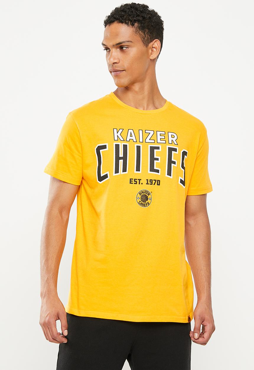 Kaizer Chiefs - Urban Edition - Collegiate letters T-shirt - kc gold 