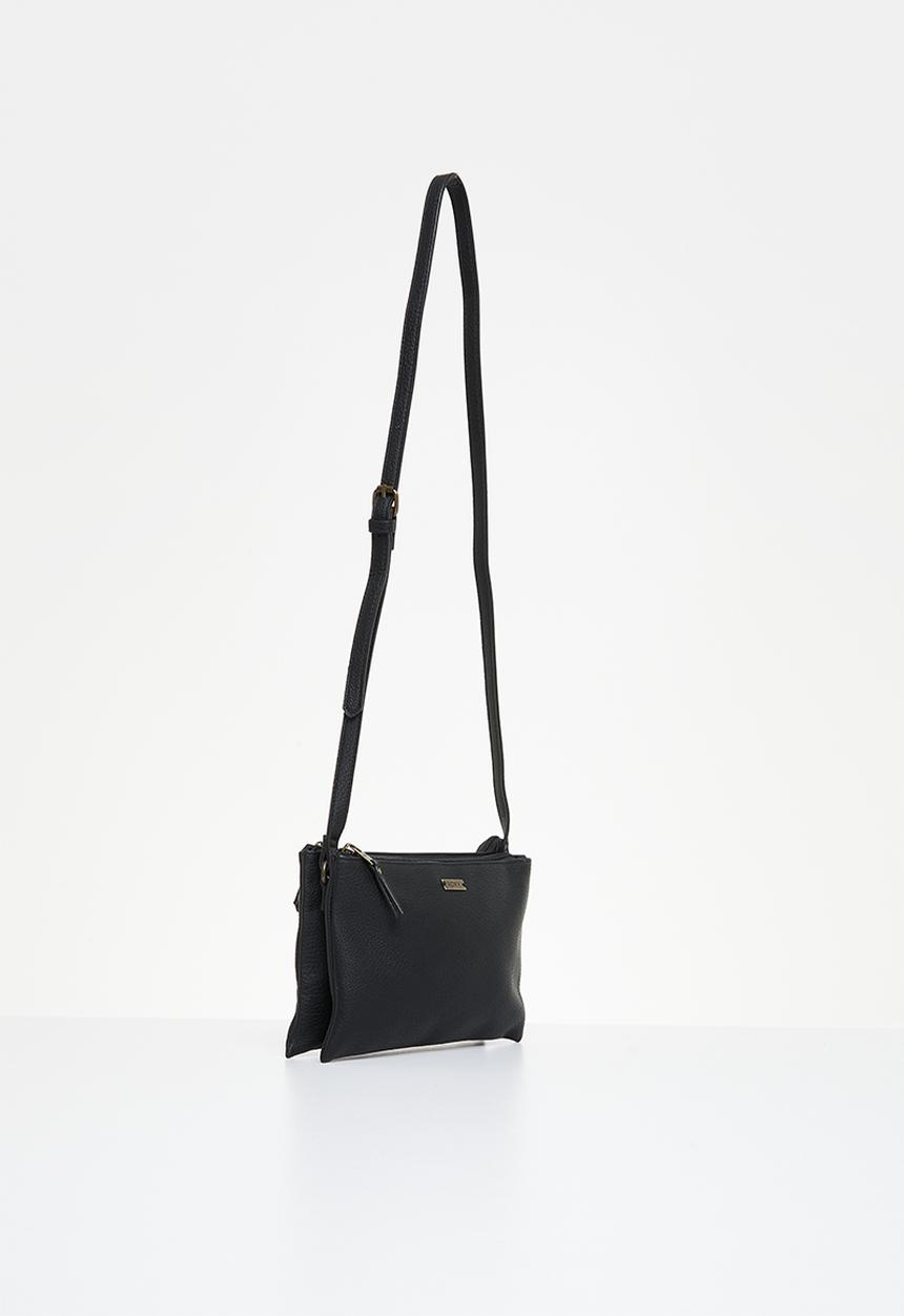 Roxy - Elephant teapot cross body bag - black