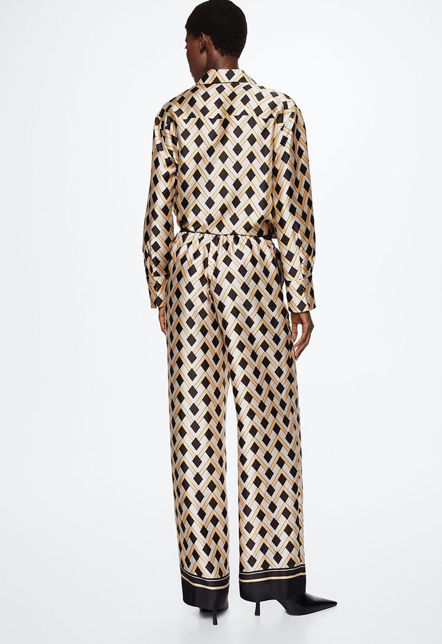 MANGO - Trousers nieves co-ord - yellow