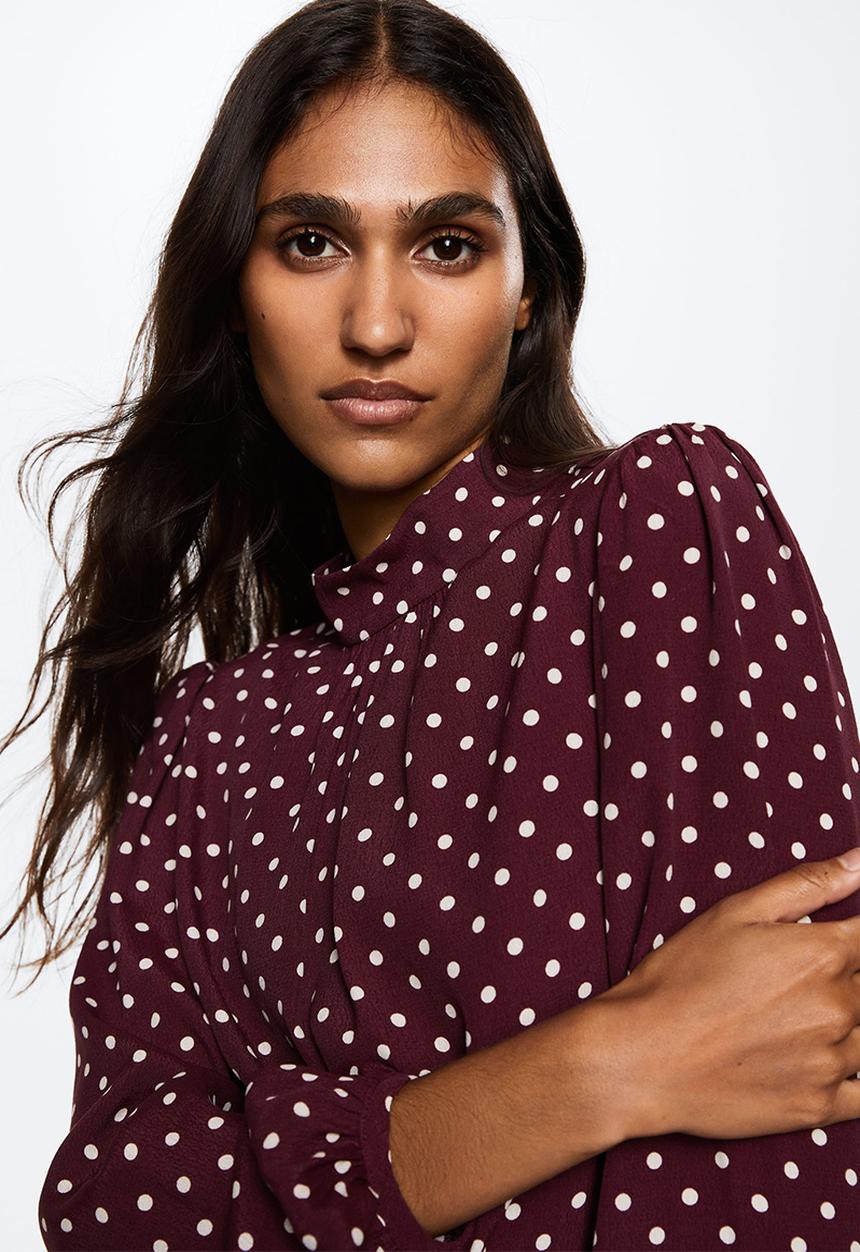 MANGO - Dress inka - dark red