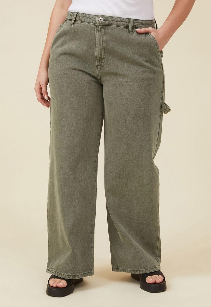 Cotton On - Curve carpenter jean - smokey green