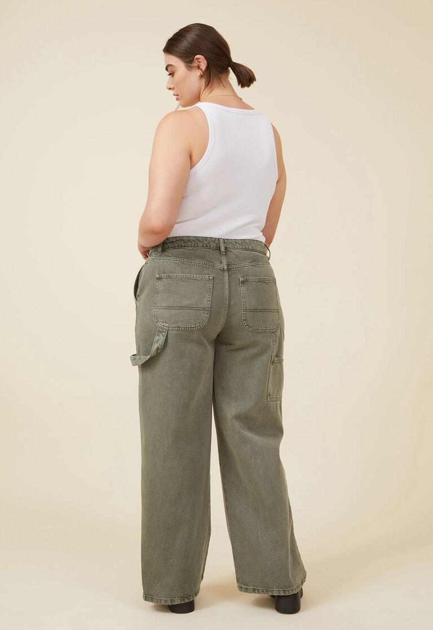 Cotton On - Curve carpenter jean - smokey green