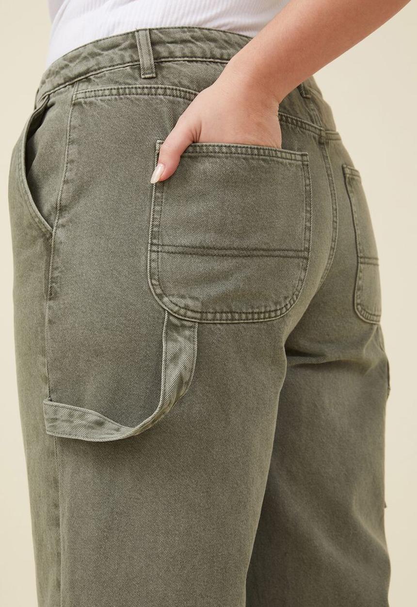 Cotton On - Curve carpenter jean - smokey green