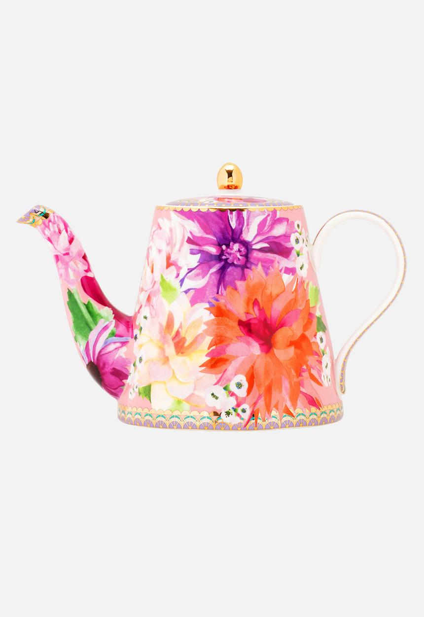 Maxwell & Williams - Dahlia daze teapot with infuser - 500ml - pink