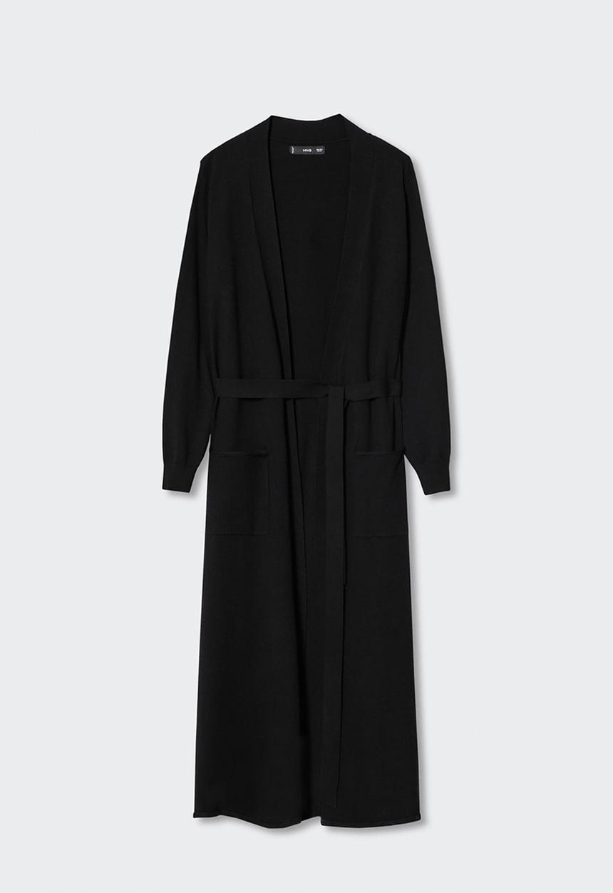 MANGO - Cardigan vieira - black