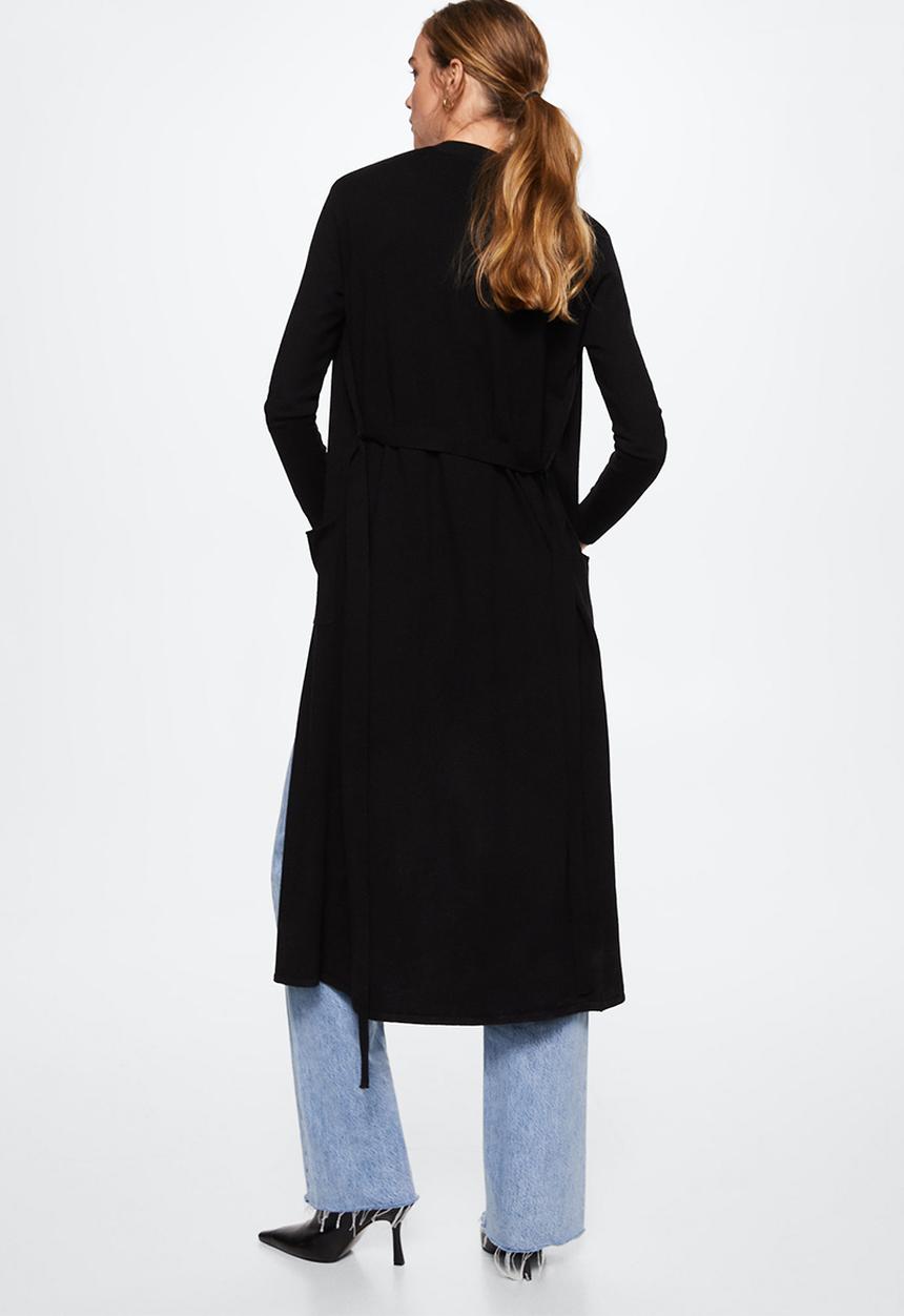 MANGO - Cardigan vieira - black