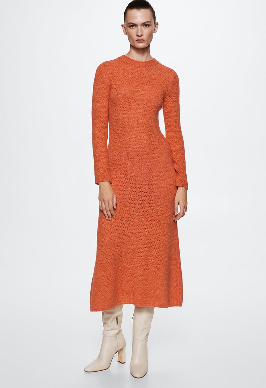MANGO - Dress dante - orange