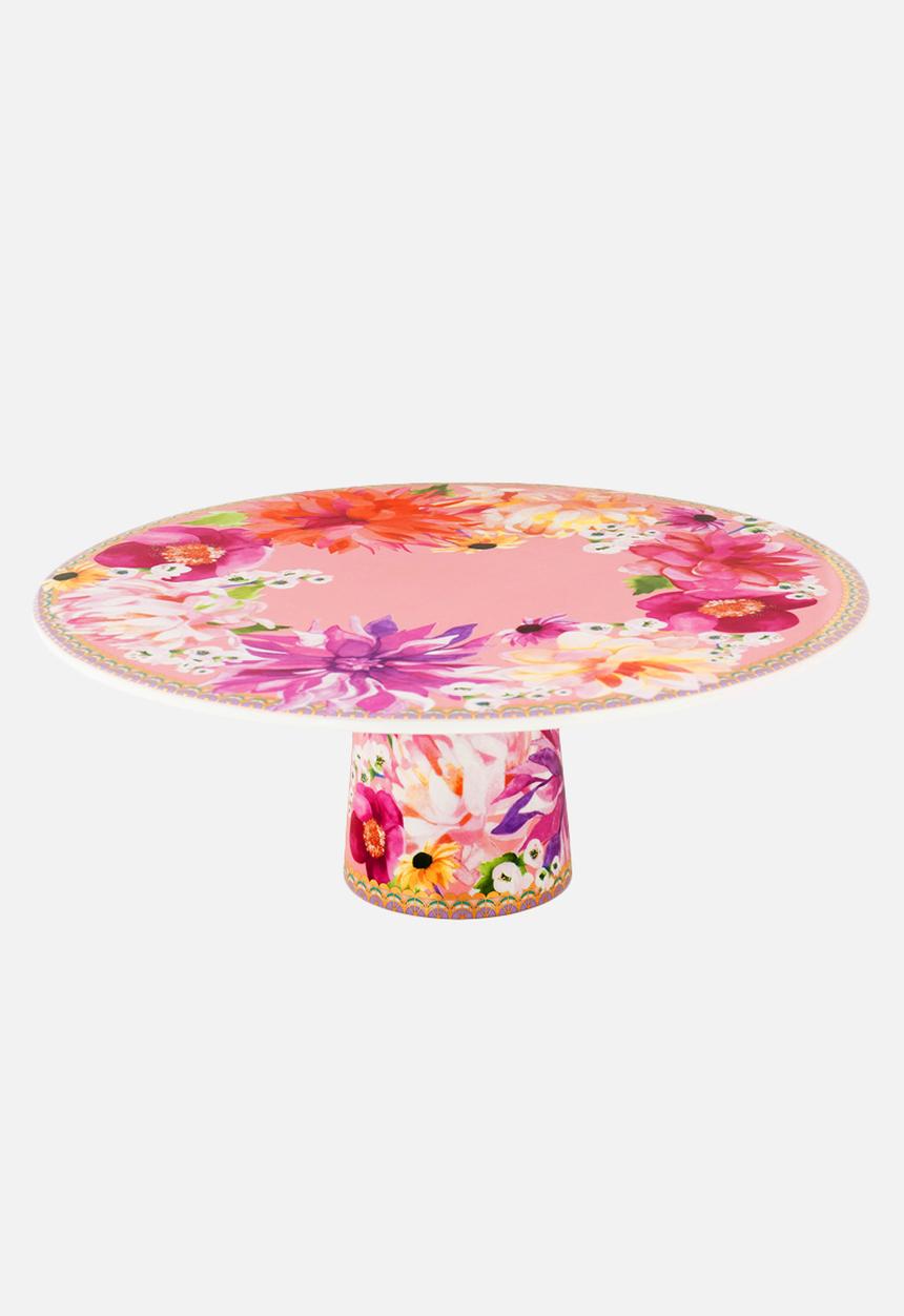 Maxwell & Williams - Dahlia daze footed cake stand 28cm - pink