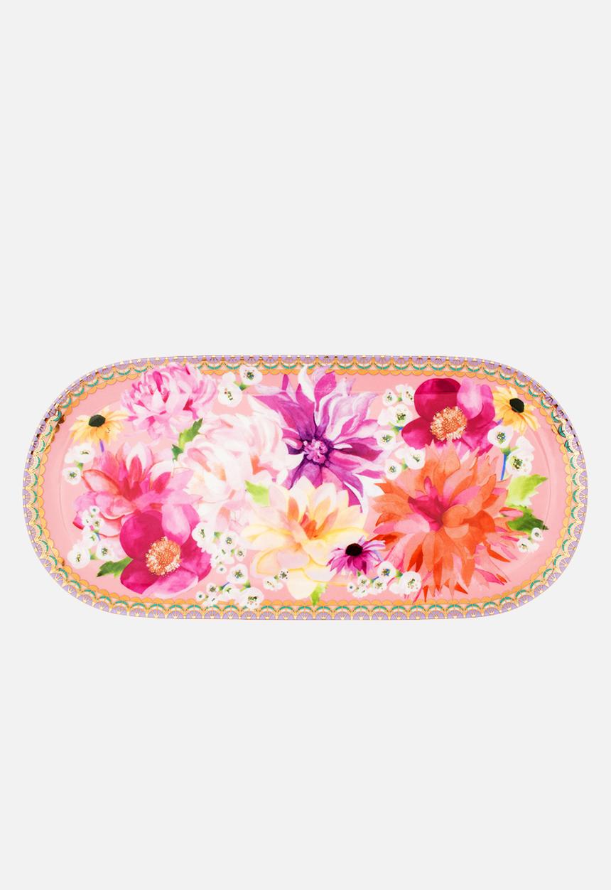 Maxwell & Williams - Dahlia daze platter 25 x 13cm - pink