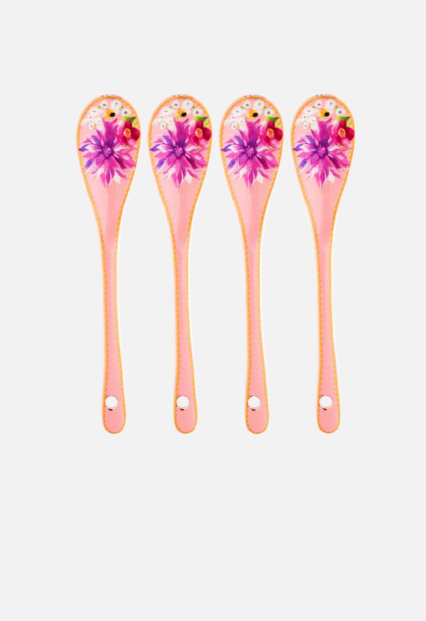 Maxwell & Williams - Dahlia daze teaspoons set of 4 - pink
