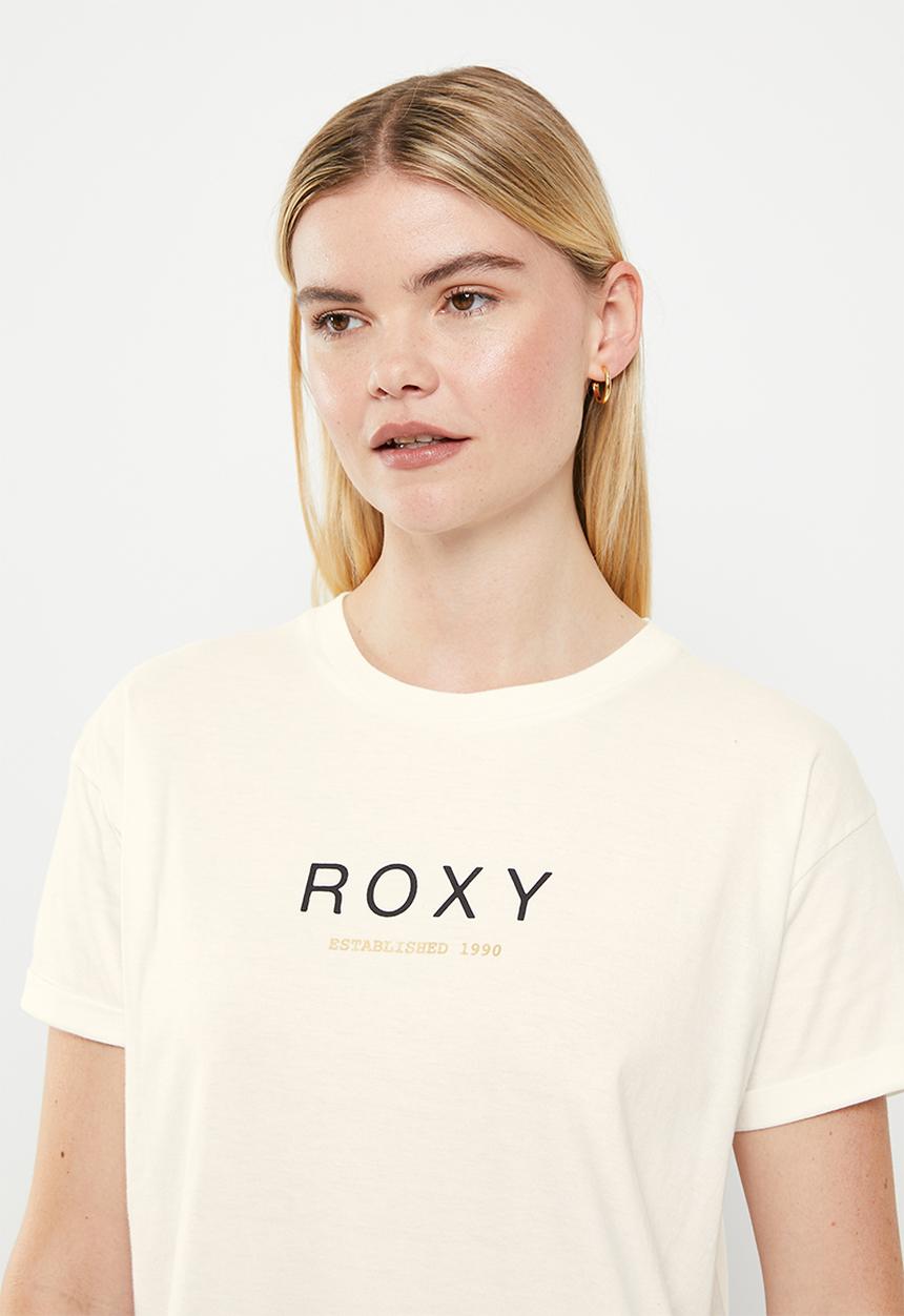 Roxy - Epic afternoon word tee - snow white