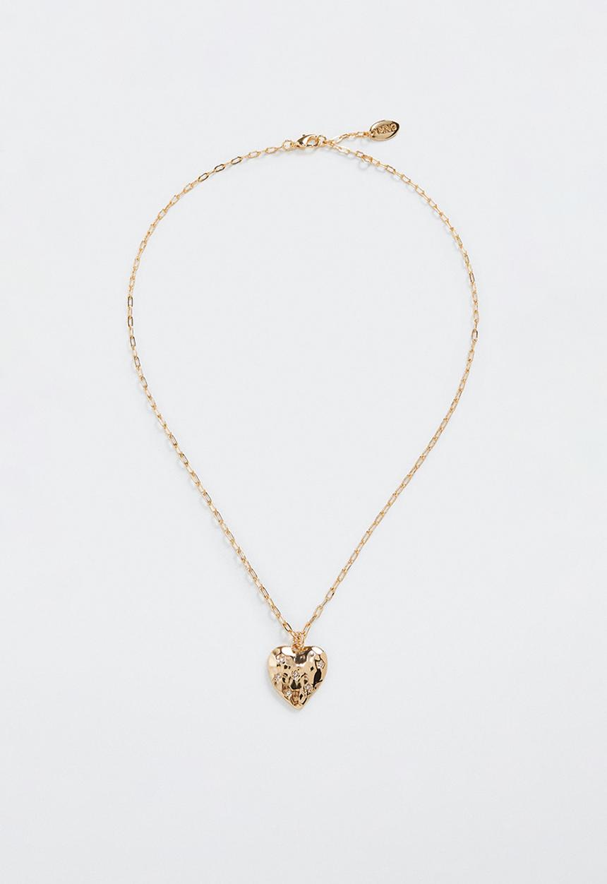 MANGO - Heart pendant necklace - gold