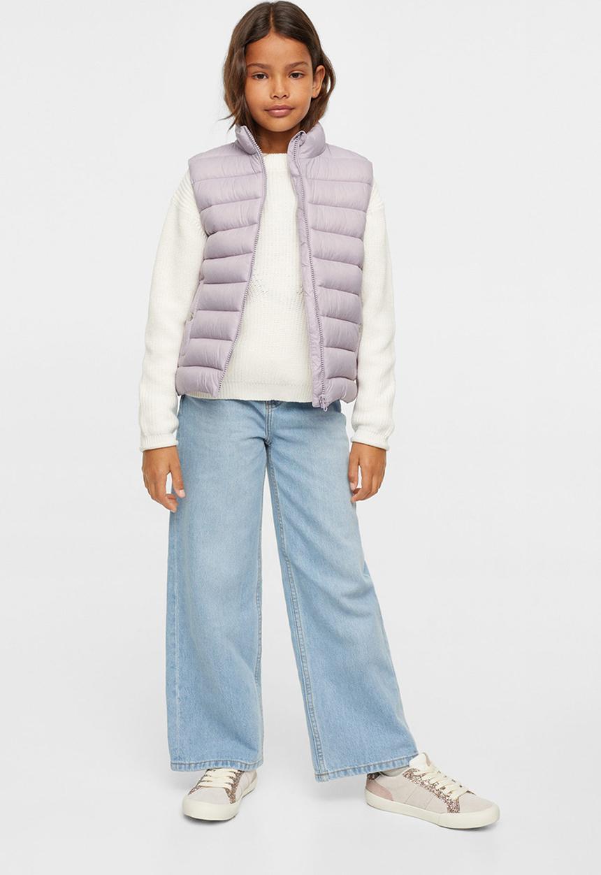 MANGO - Waistcoat light - purple