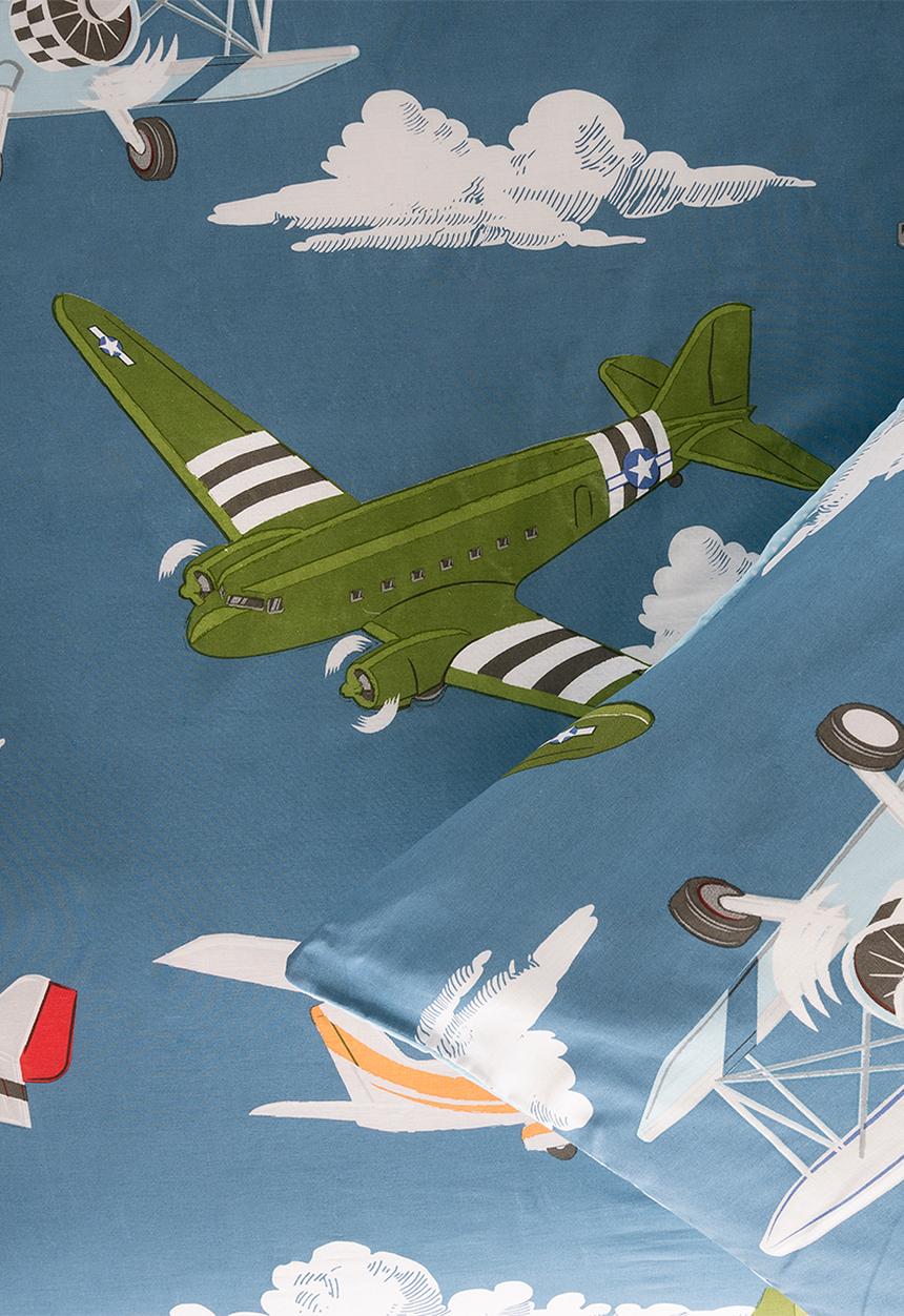Linen House - Airplane action duvet cover set - multi