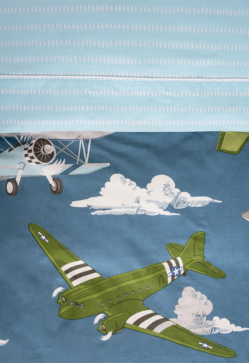Linen House - Airplane action duvet cover set - multi