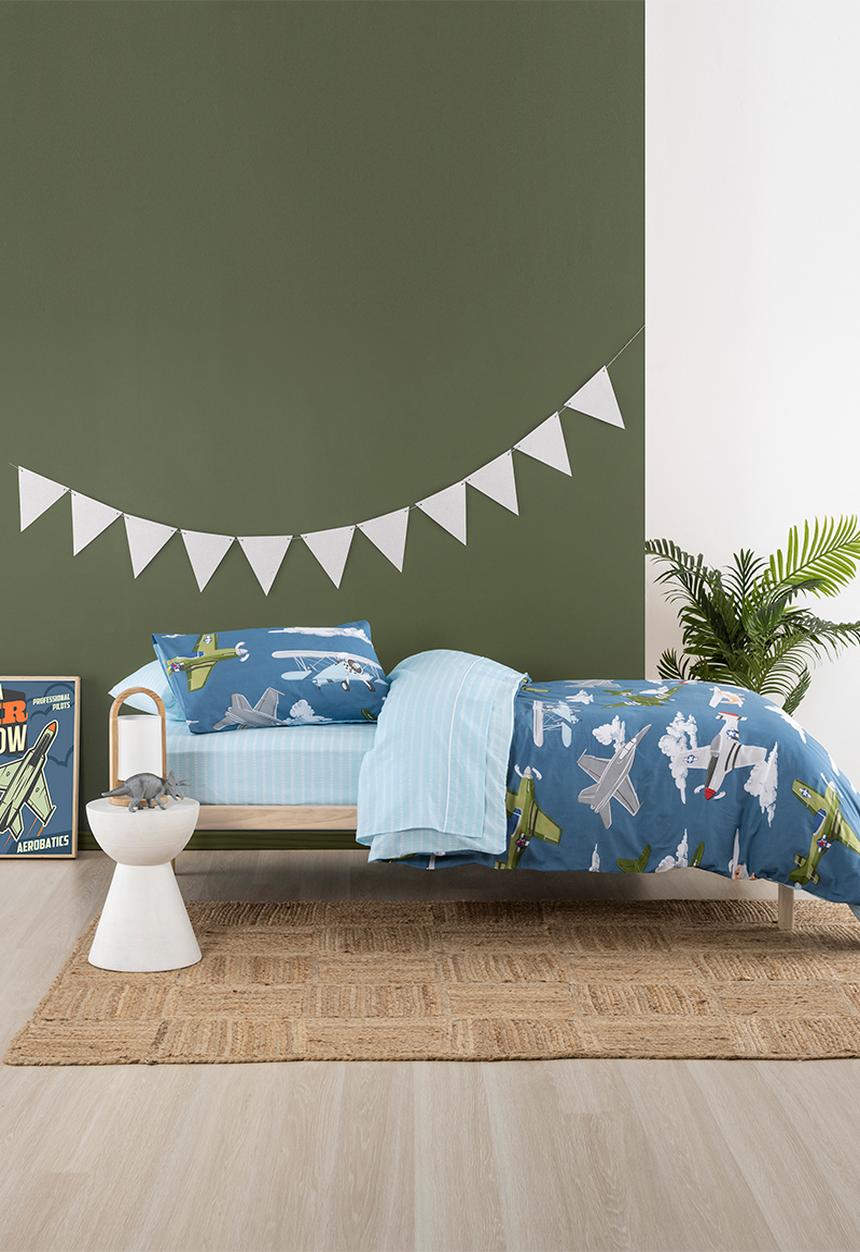 Linen House - Airplane action duvet cover set - multi