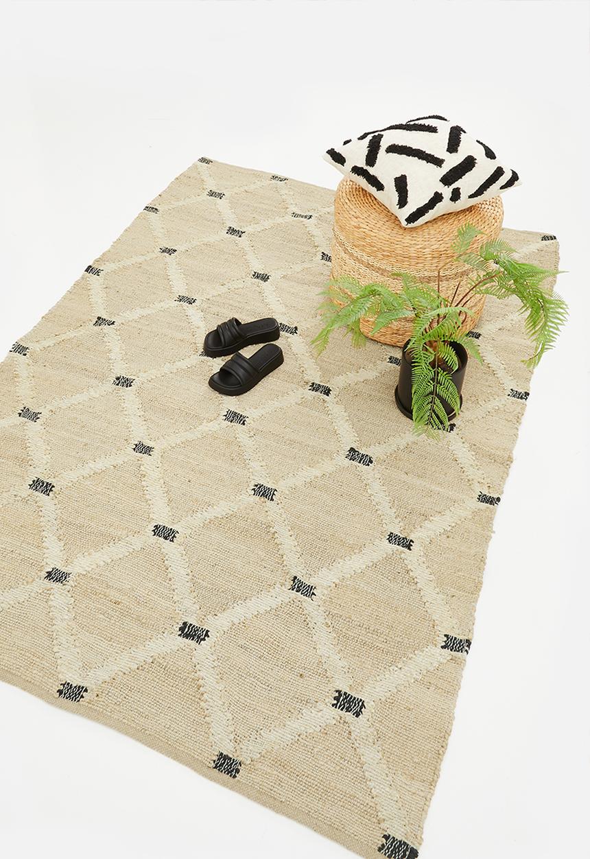 Sixth Floor - Criss cross jute rug - natural