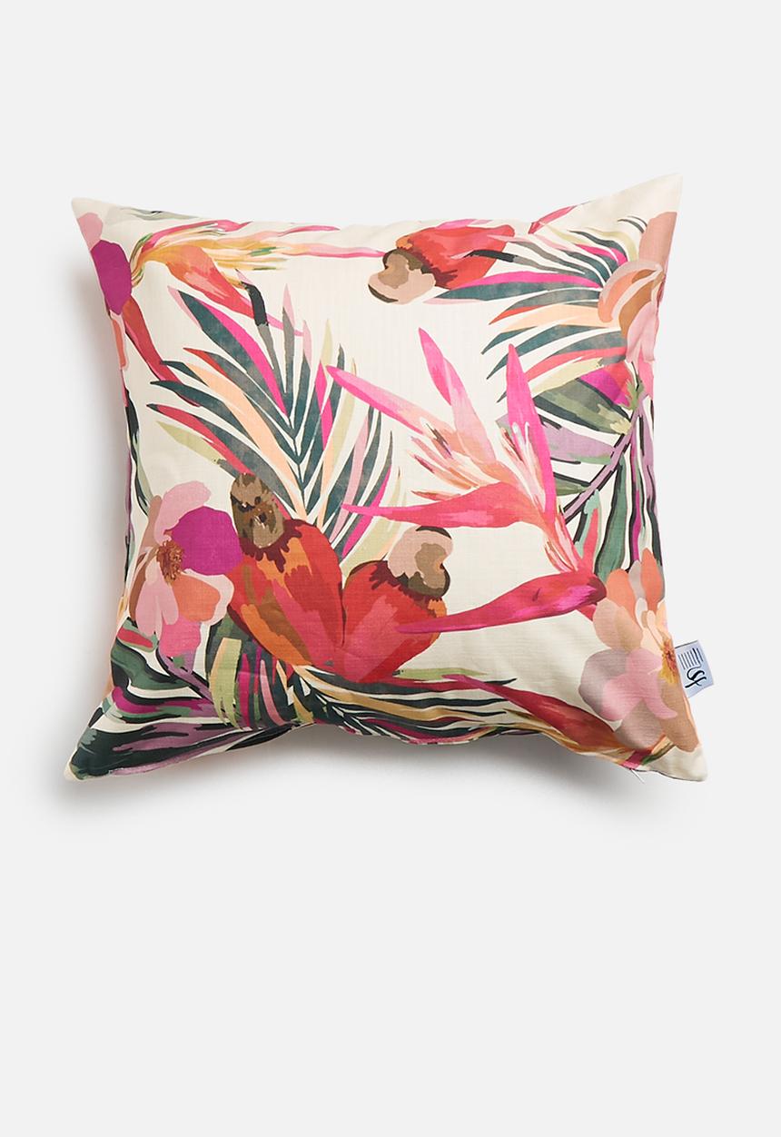 Sixth Floor - Rafia cushion cover - moody