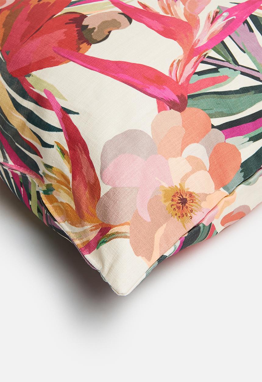 Sixth Floor - Rafia cushion cover - moody