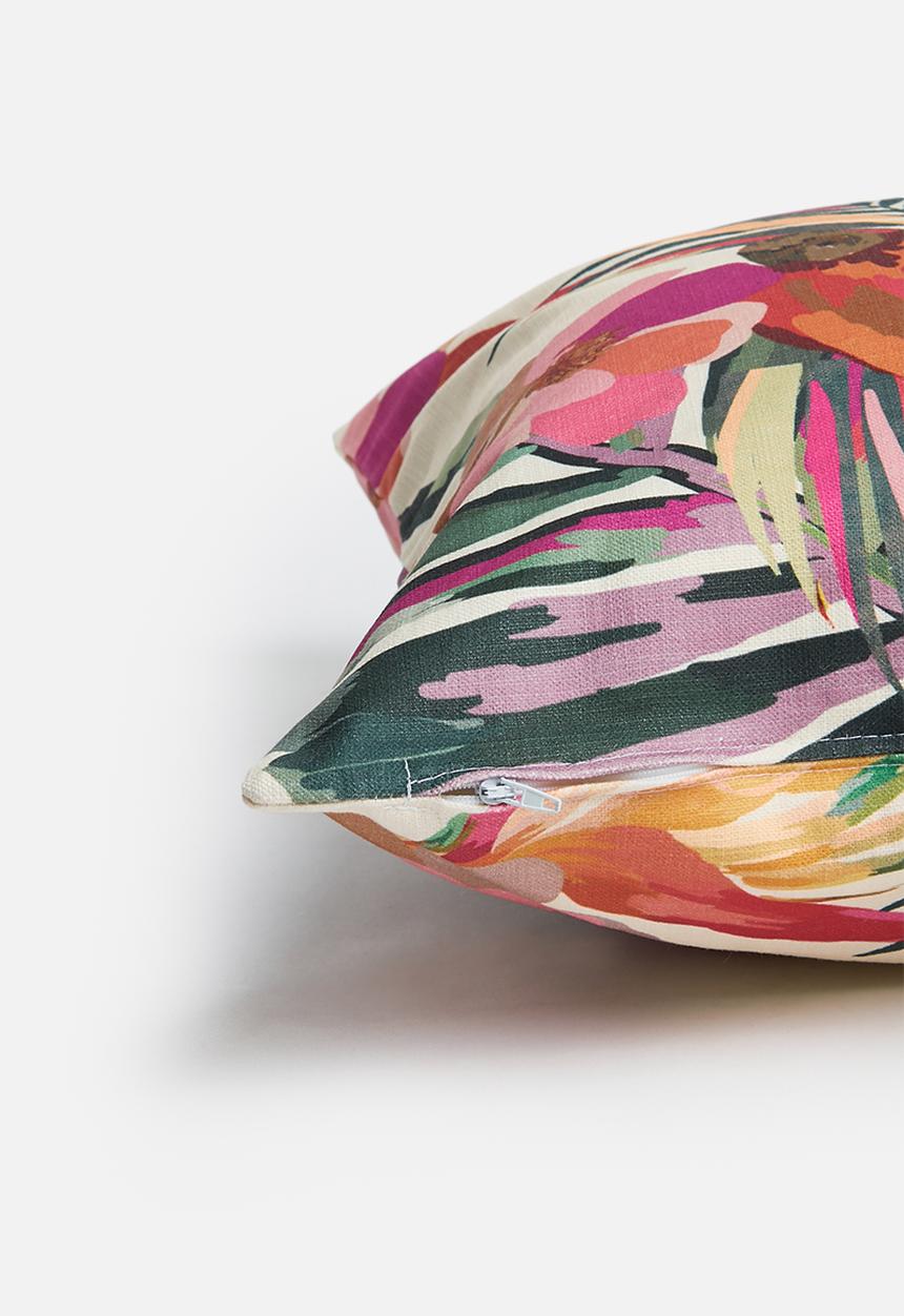 Sixth Floor - Rafia cushion cover - moody