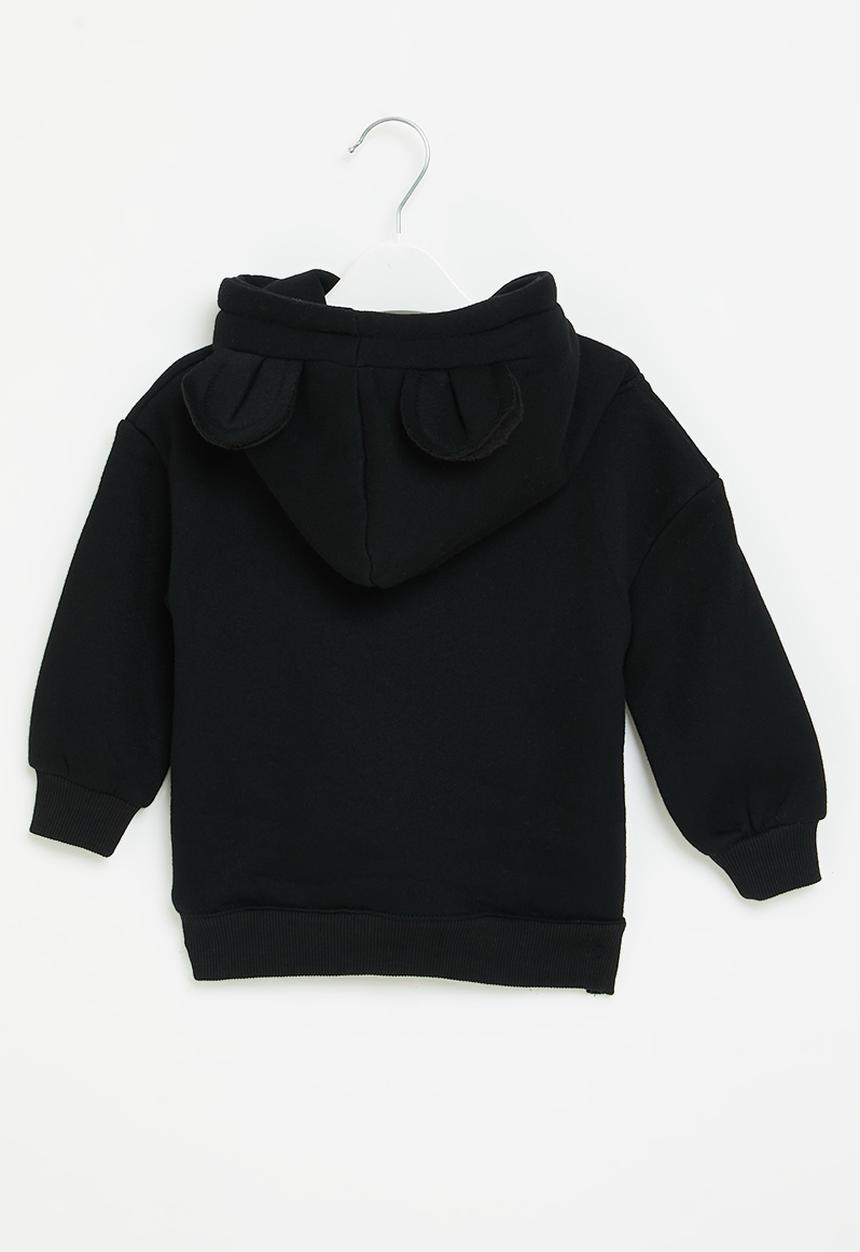Pop Candy - Hooded sweatshirt with ears - black