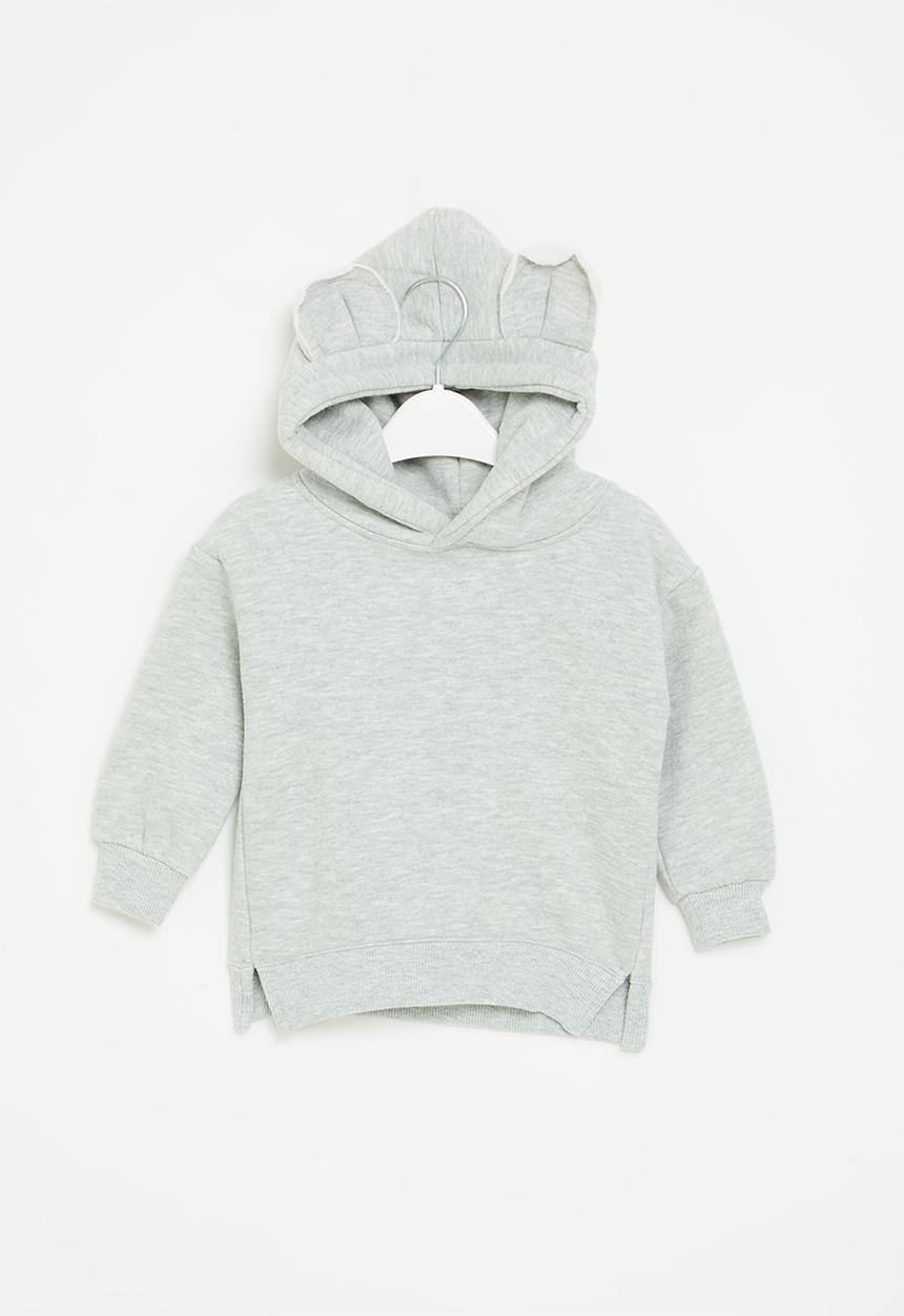 Pop Candy - Hooded sweatshirt with ears - grey