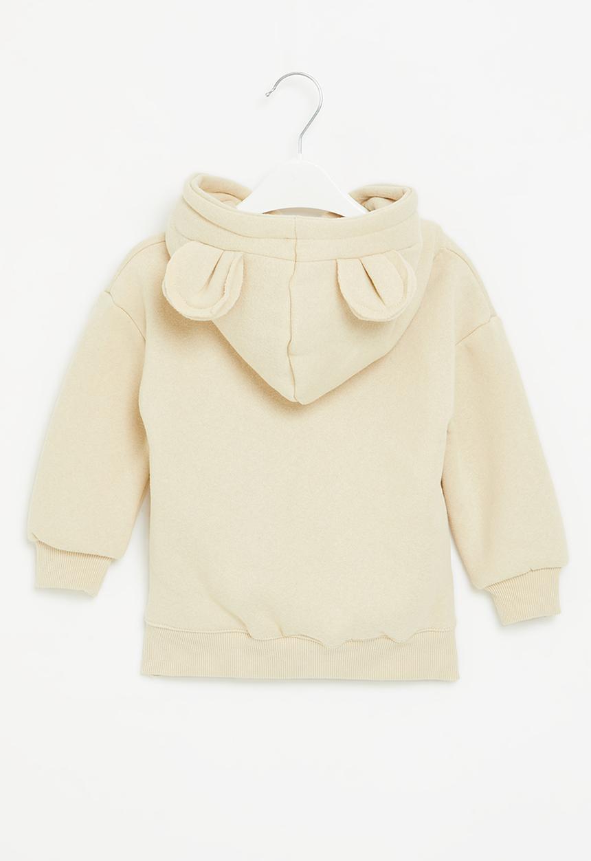 Pop Candy - Hooded sweatshirt with ears - stone