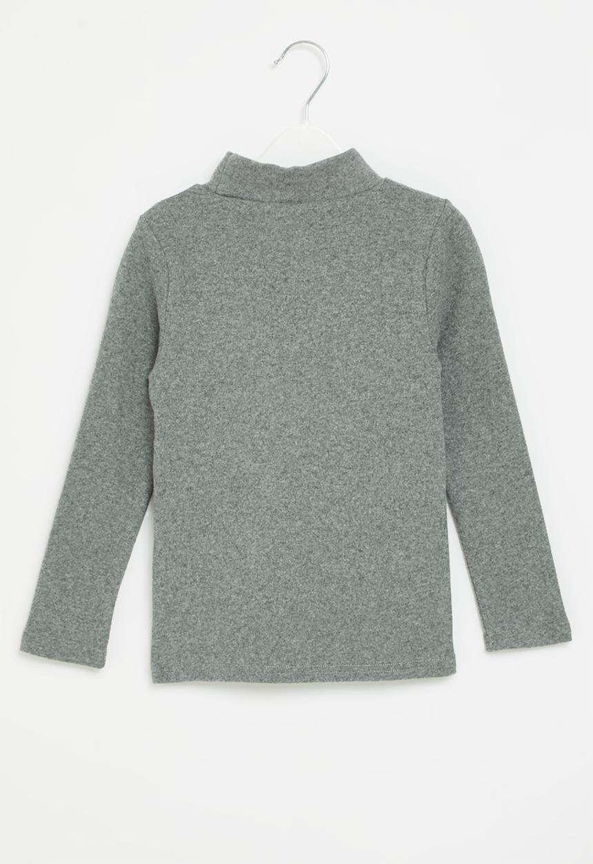 Pop Candy - Mock neck top - grey