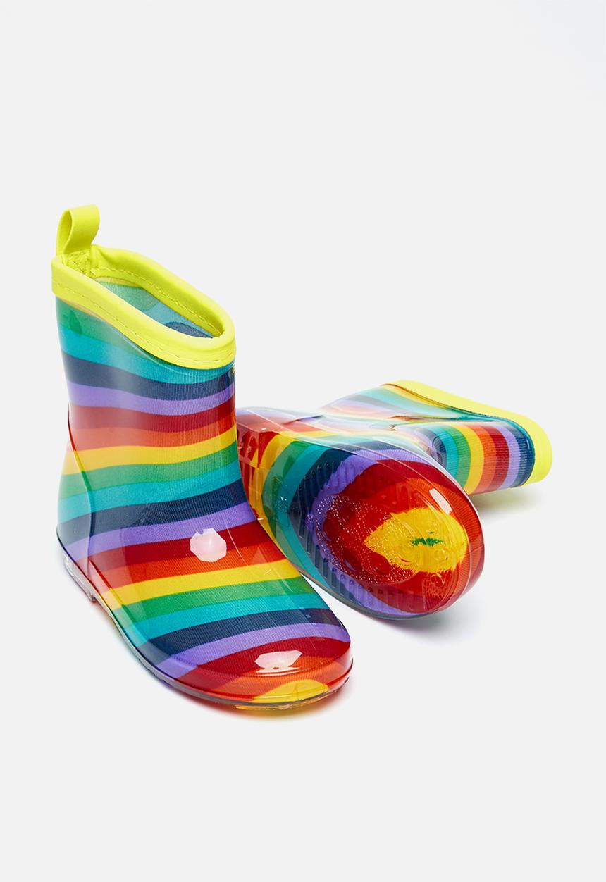 Pop Candy - Stripe rainboots - multi