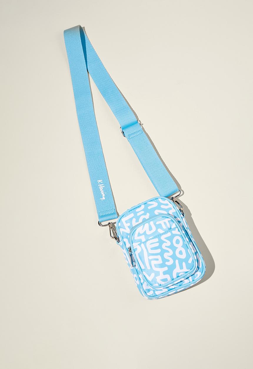 Rubi - Nellie camera cross body bag - lcn kei keith haring/blue
