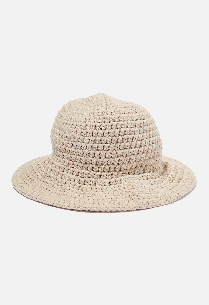 Rubi - Kelly crochet bucket hat - natural
