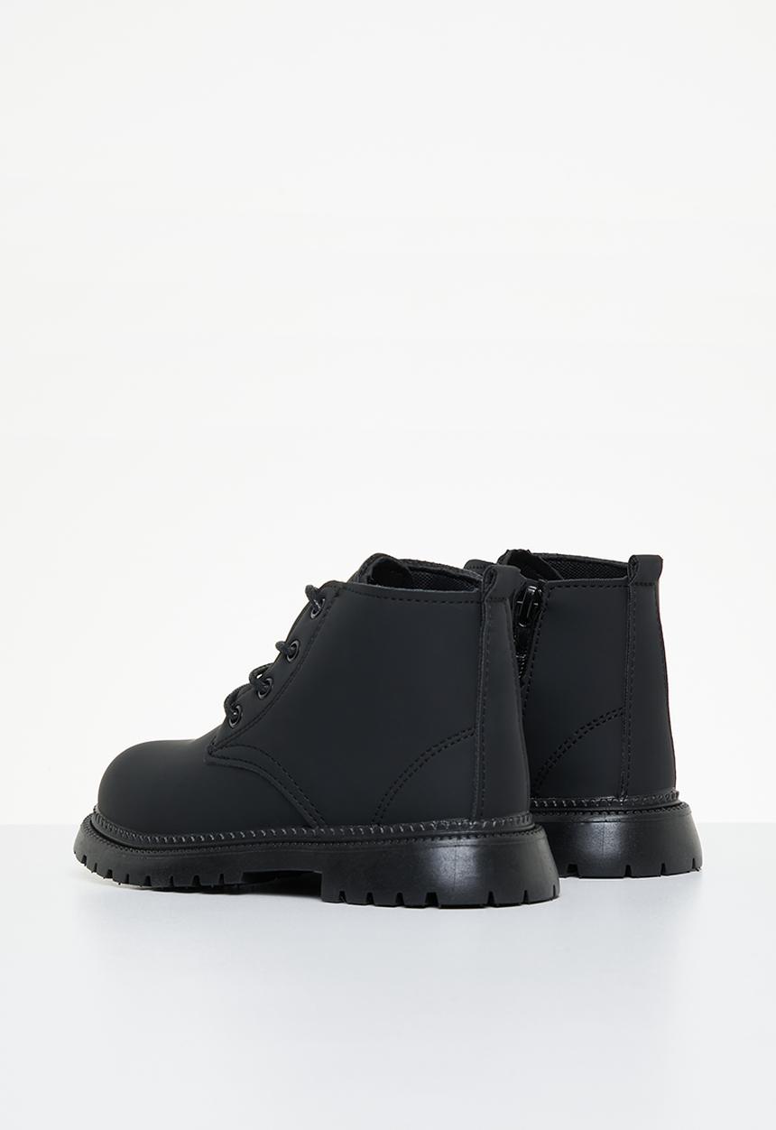Pop Candy - Boys boot with laces - black
