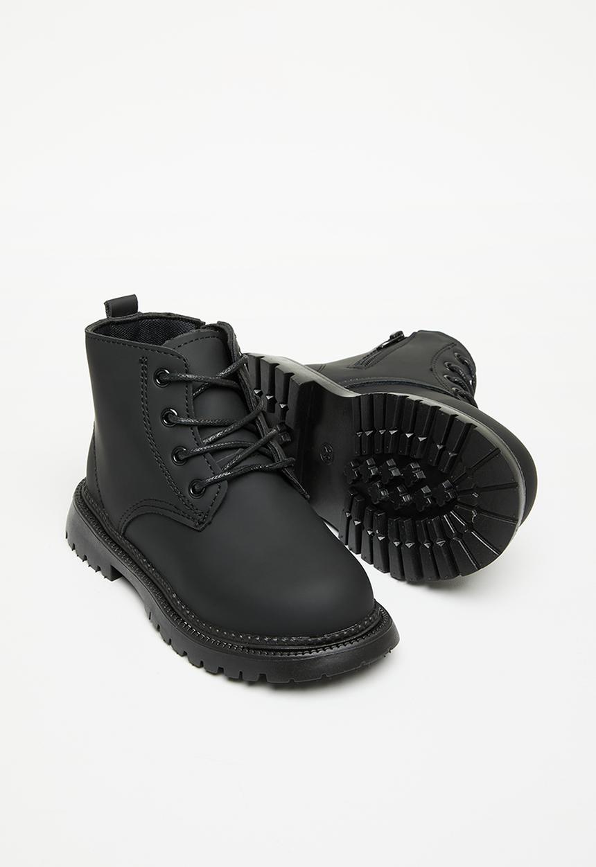 Pop Candy - Boys boot with laces - black