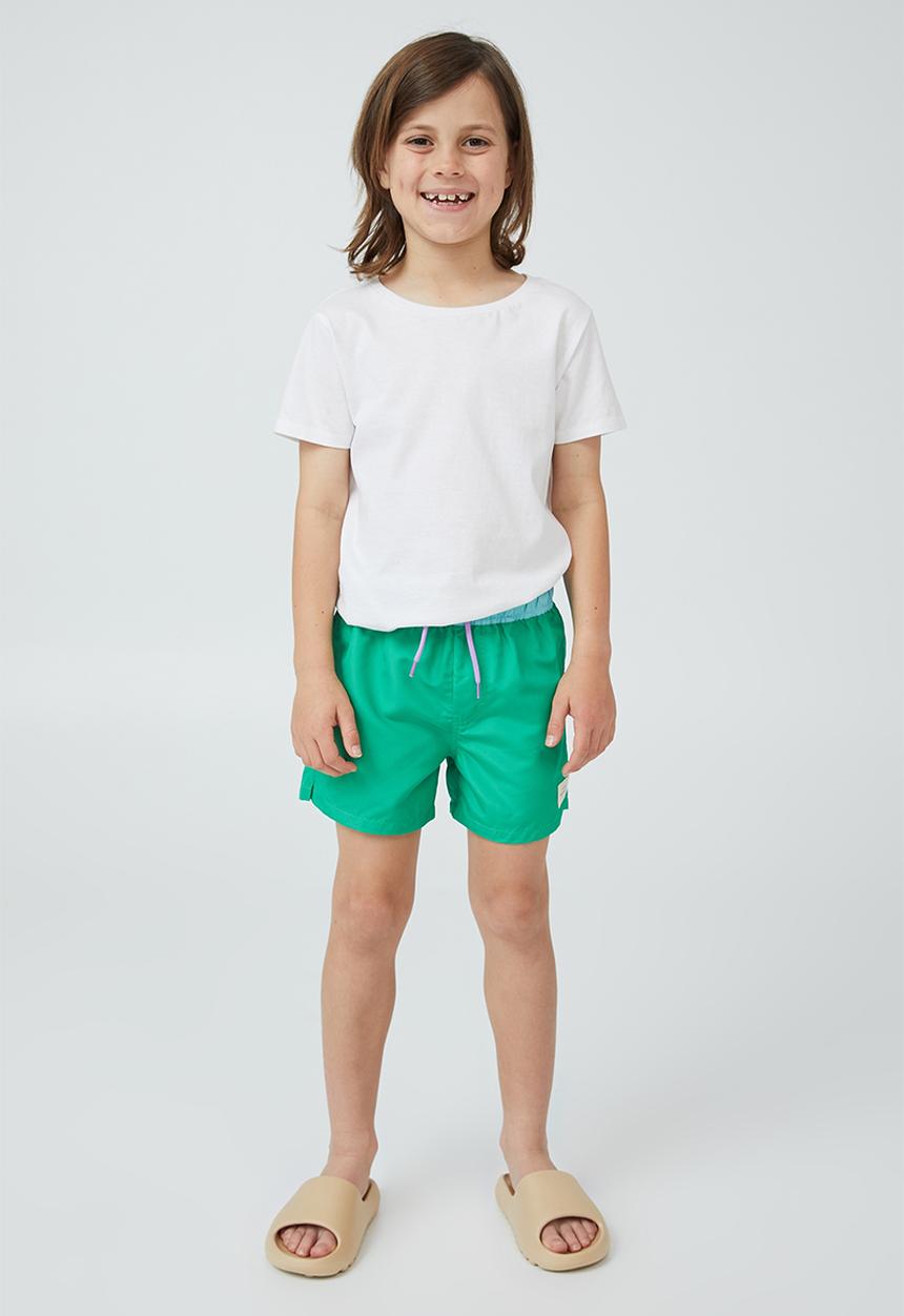 Cotton On - Bailey board short - toffee apple & heaven blue wb