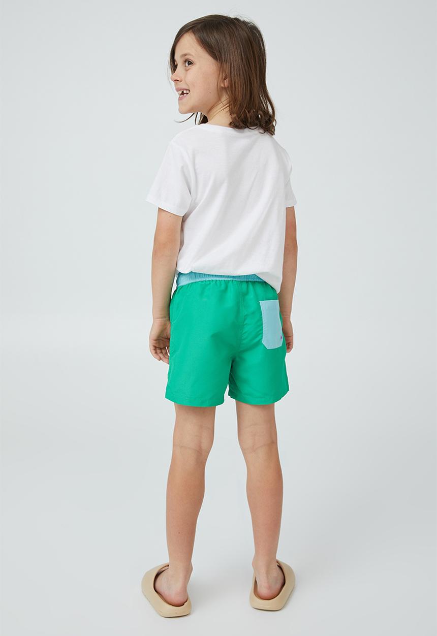 Cotton On - Bailey board short - toffee apple & heaven blue wb