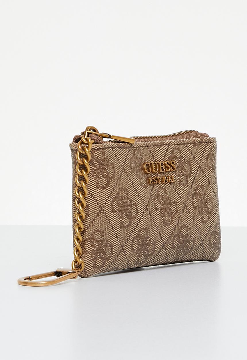 GUESS - Laurel slg zip pouch - latte logo