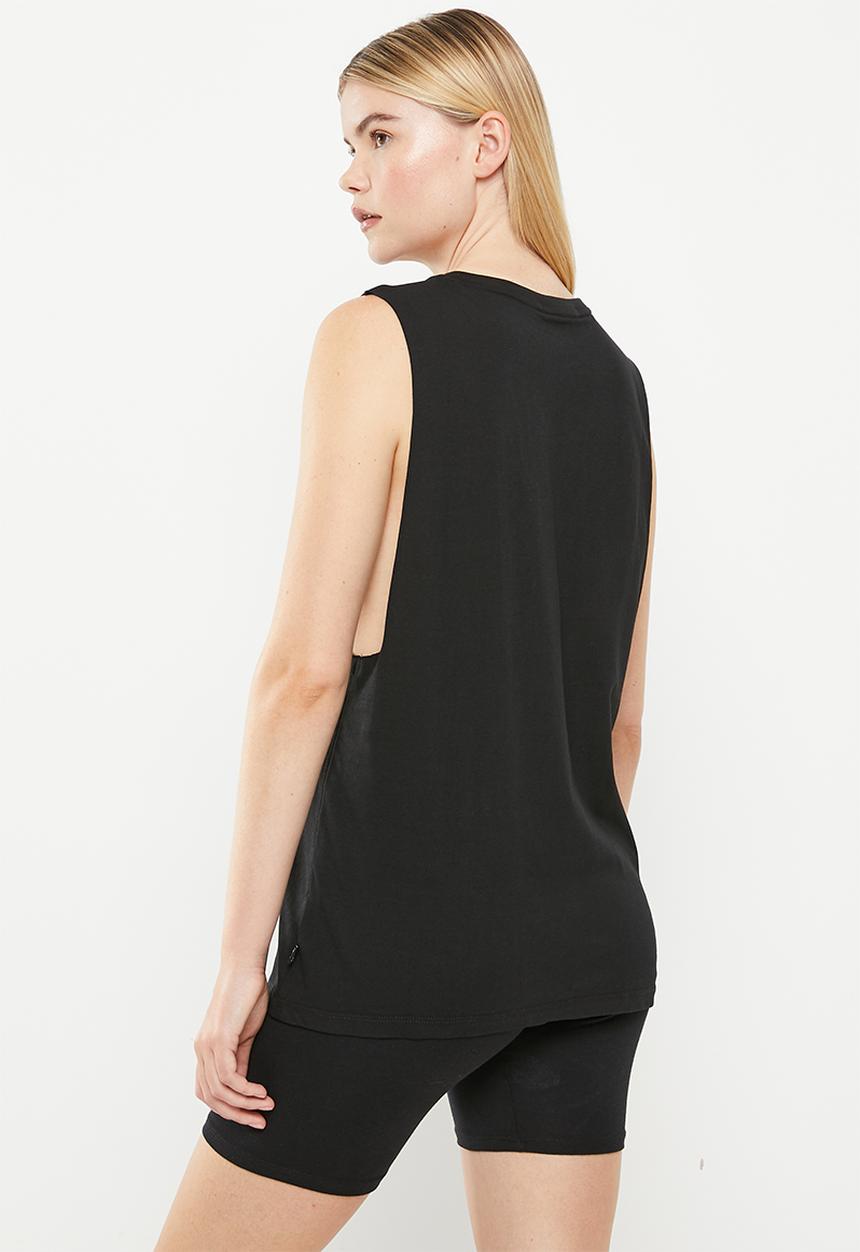 PUMA - Essential cut off logo tank top - black