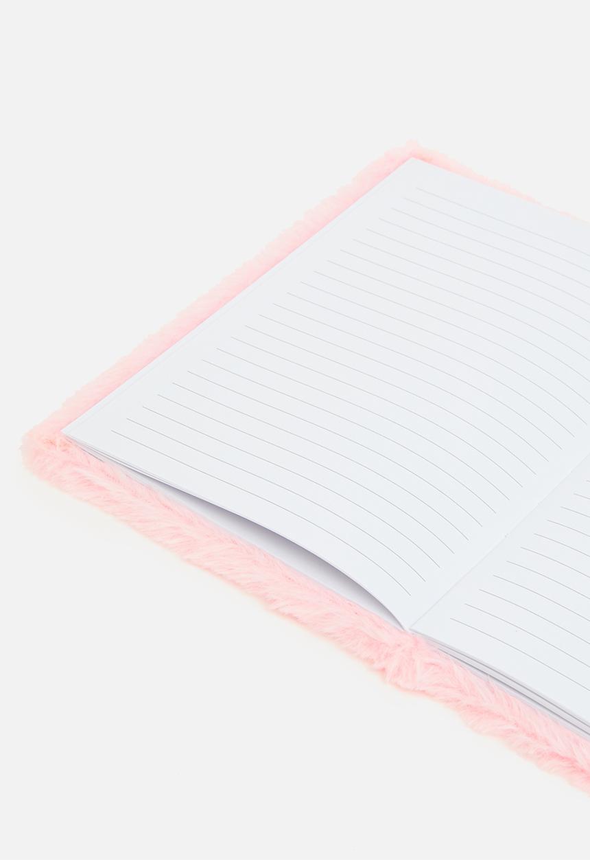 Pop Candy - Fluffy unicorn notebook - pink