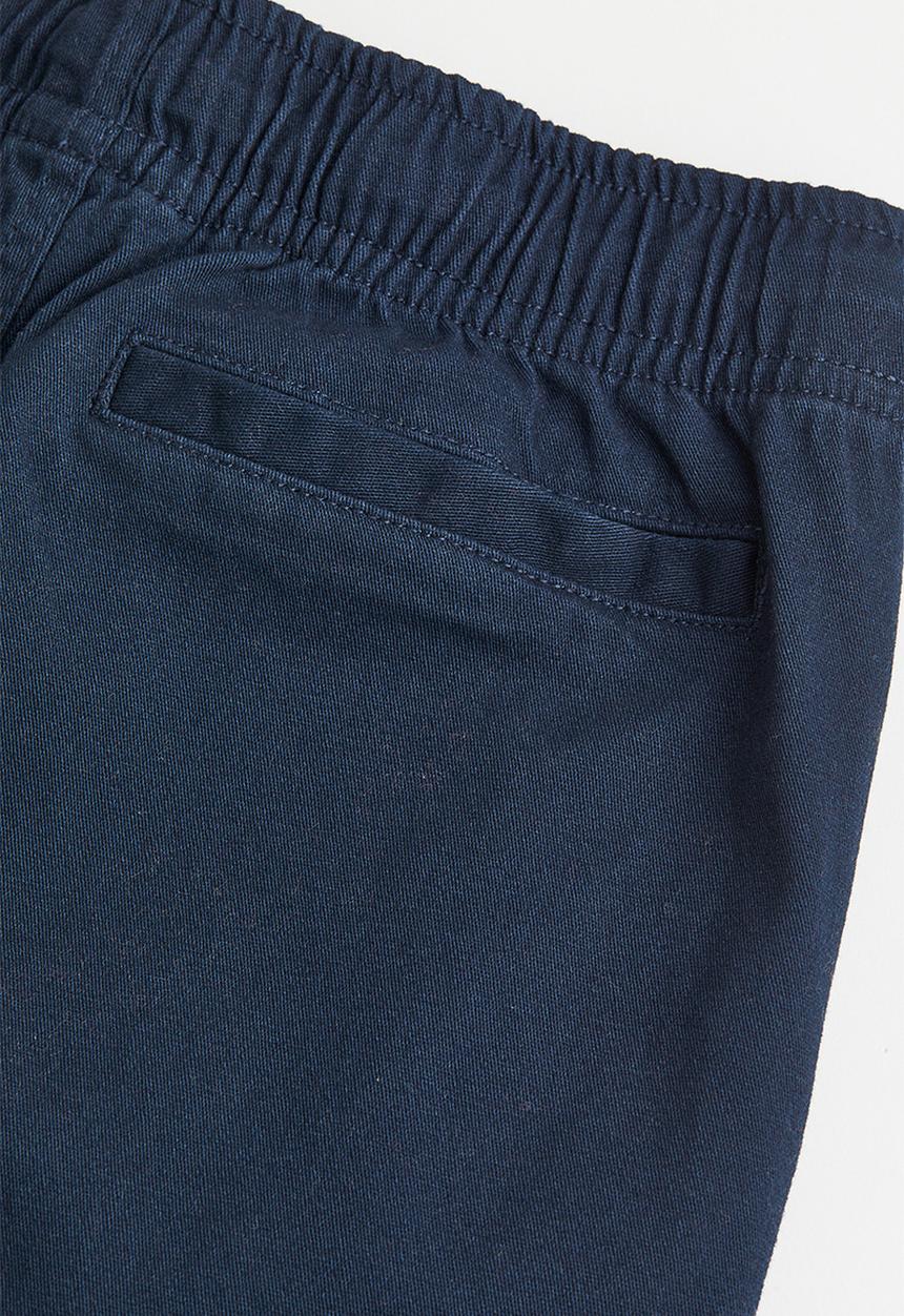 H&M - Cotton twill joggers - dark blue